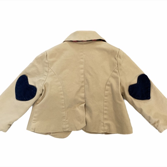 GAP BABY Size 12-18 Months Blazer Pink Lining Jacket Coat Hearts - Picture 3 of 8